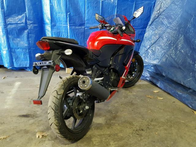 JKAEXMJ13CDAC4251 - 2012 KAWASAKI EX250 J RED photo 4