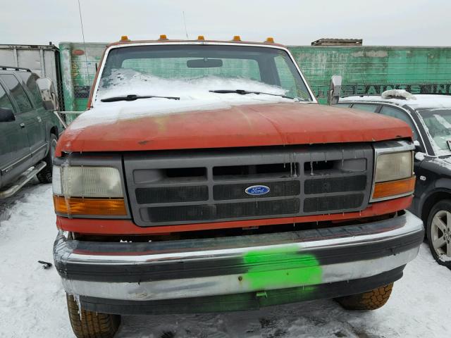 2FDLF47MXNCA36382 - 1992 FORD F SUPER DU RED photo 9