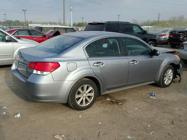 4S3BMCG60A3242022 - 2010 SUBARU LEGACY 2.5 SILVER photo 4