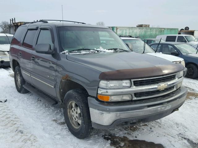 1GNEK13T91R172494 - 2001 CHEVROLET TAHOE K150 GRAY photo 1