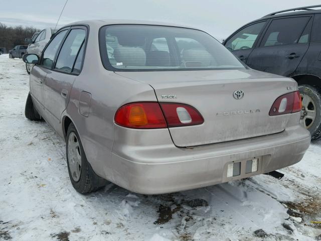 1NXBR12E4YZ360353 - 2000 TOYOTA COROLLA VE BEIGE photo 3