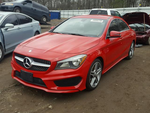 WDDSJ4EB5EN104457 - 2014 MERCEDES-BENZ CLA 250 RED photo 2