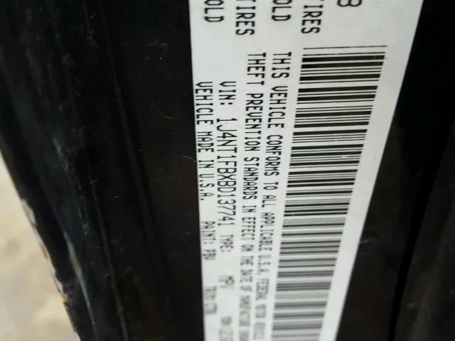 1J4NT1FBXBD137741 - 2011 JEEP COMPASS SP BLACK photo 10