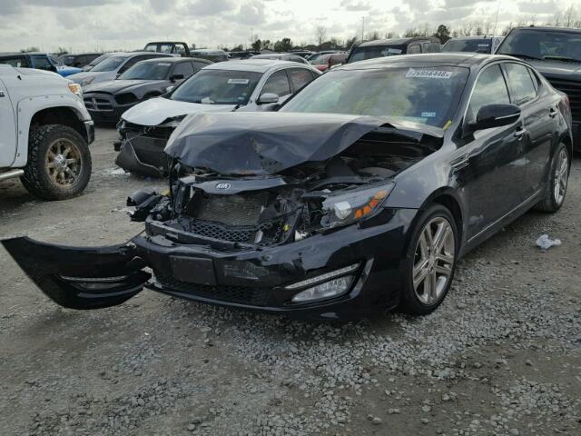 5XXGR4A65DG099501 - 2013 KIA OPTIMA SX BLACK photo 2