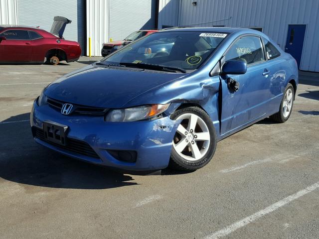 2HGFG11868H581495 - 2008 HONDA CIVIC EX BLUE photo 2