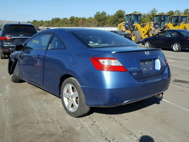 2HGFG11868H581495 - 2008 HONDA CIVIC EX ლურჯი ფოტო 3