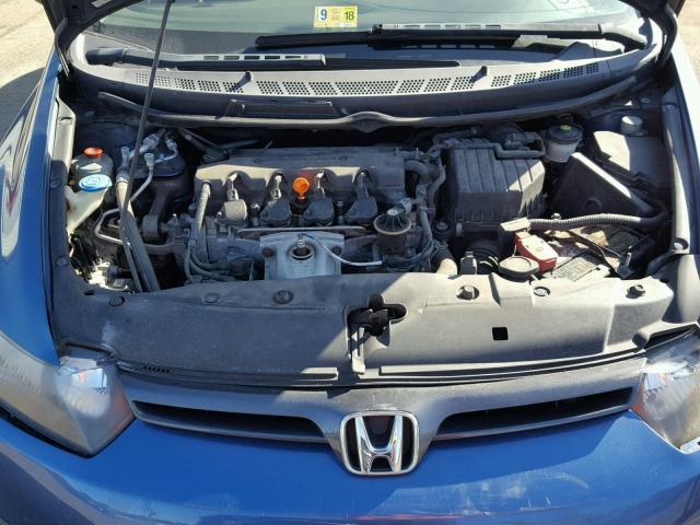 2HGFG11868H581495 - 2008 HONDA CIVIC EX ლურჯი ფოტო 7