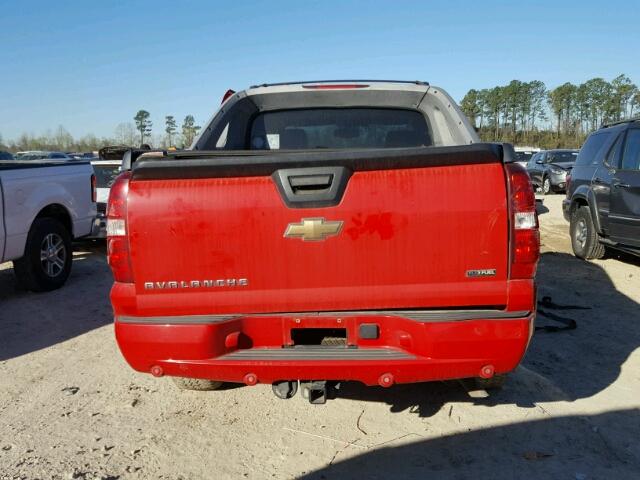 3GNEC12038G131907 - 2008 CHEVROLET AVALANCHE RED photo 10