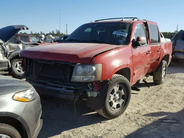 3GNEC12038G131907 - 2008 CHEVROLET AVALANCHE RED photo 2