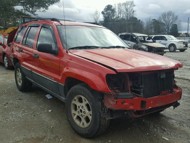 1J4G248S9YC385553 - 2000 JEEP GRAND CHER RED photo 1