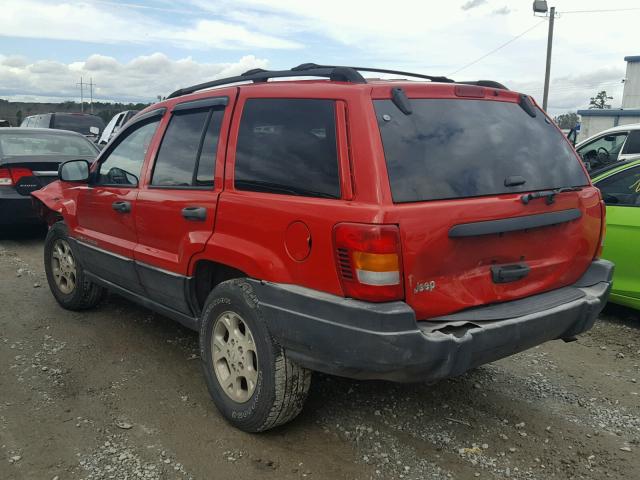 1J4G248S9YC385553 - 2000 JEEP GRAND CHER RED photo 3
