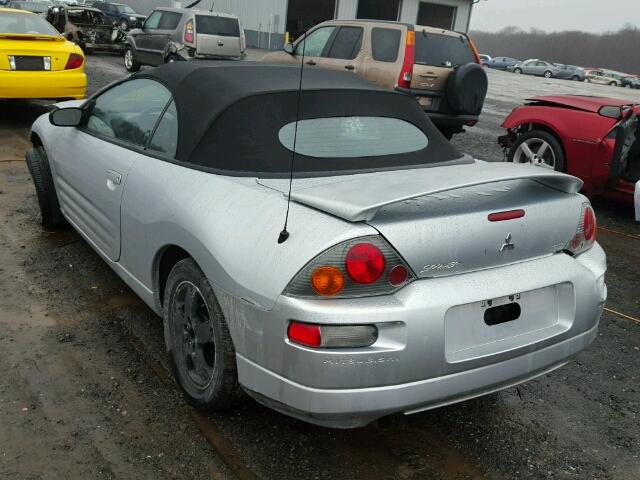 4A3AE45G74E055750 - 2004 MITSUBISHI ECLIPSE SP SILVER photo 3