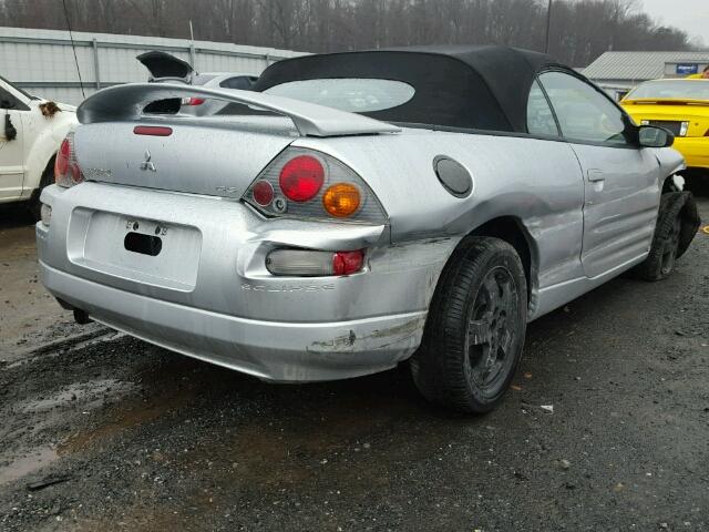 4A3AE45G74E055750 - 2004 MITSUBISHI ECLIPSE SP SILVER photo 4