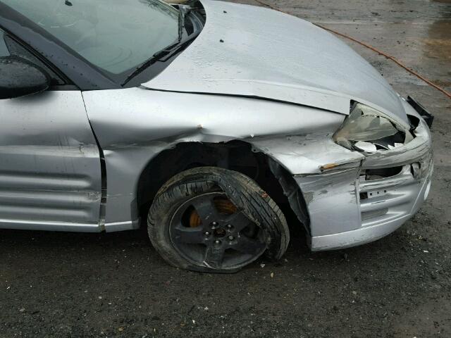 4A3AE45G74E055750 - 2004 MITSUBISHI ECLIPSE SP SILVER photo 9