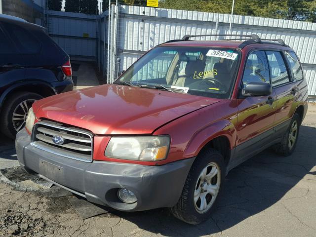 JF1SG63674H709254 - 2004 SUBARU FORESTER 2 RED photo 2