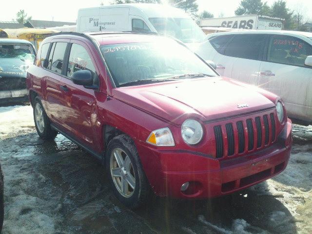 1J8FF47W67D138115 - 2007 JEEP COMPASS RED photo 1