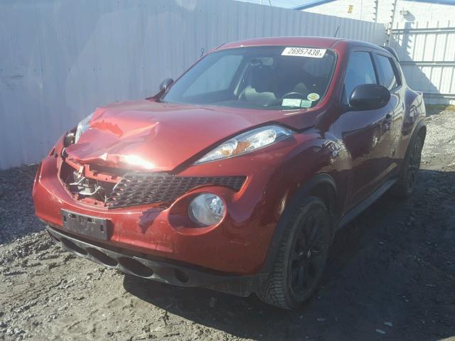 JN8AF5MV8DT221778 - 2013 NISSAN JUKE S RED photo 2