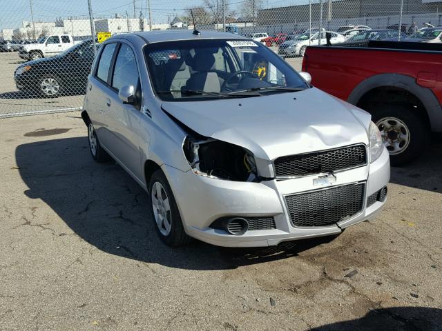 KL1TD66E19B343206 - 2009 CHEVROLET AVEO LS SILVER photo 1