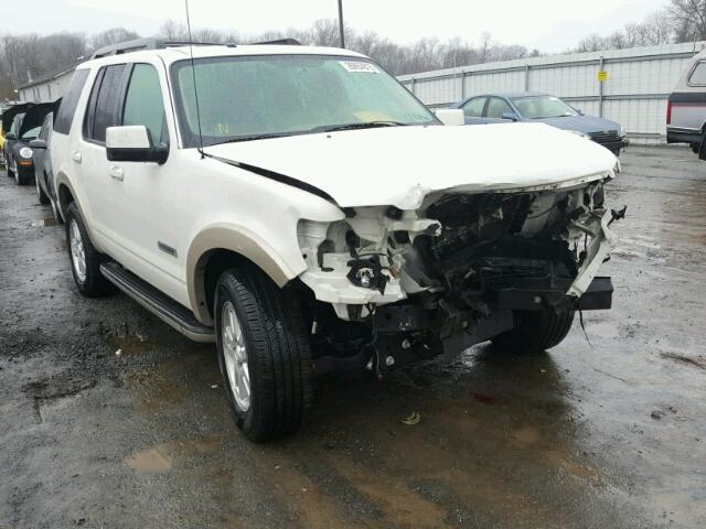 1FMEU74E38UA94061 - 2008 FORD EXPLORER E WHITE photo 1