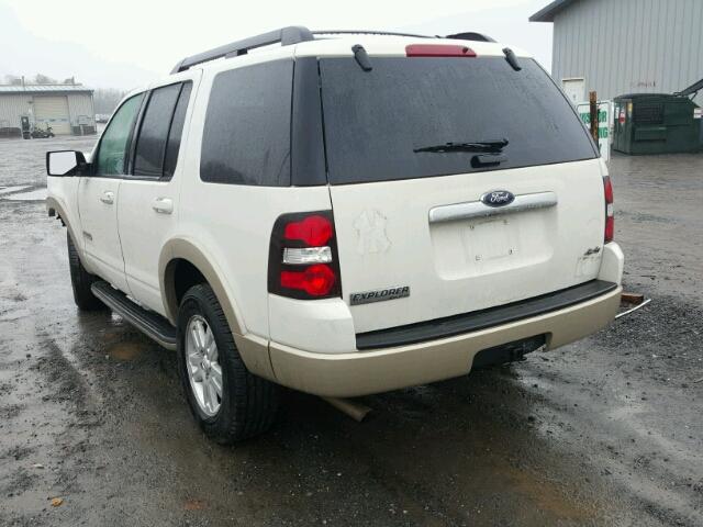 1FMEU74E38UA94061 - 2008 FORD EXPLORER E WHITE photo 3