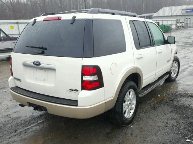 1FMEU74E38UA94061 - 2008 FORD EXPLORER E WHITE photo 4