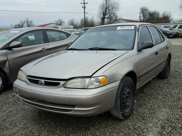 2T1BR12E0YC336889 - 2000 TOYOTA COROLLA VE BEIGE photo 2