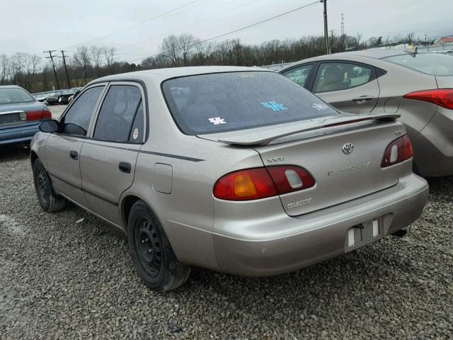 2T1BR12E0YC336889 - 2000 TOYOTA COROLLA VE BEIGE photo 3