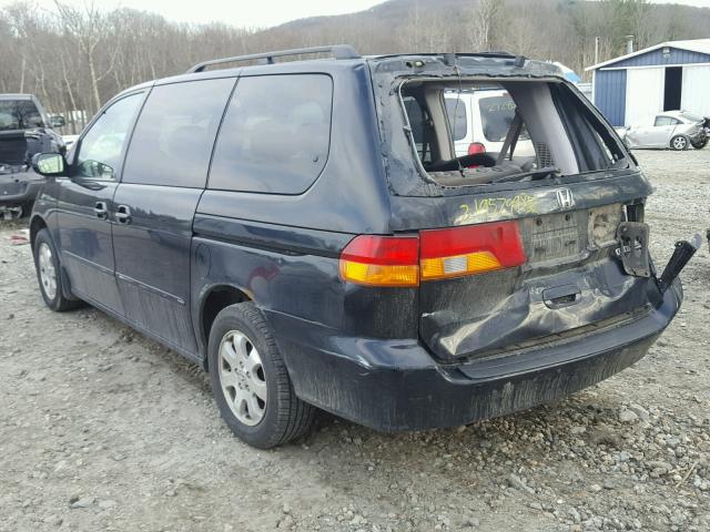 2HKRL18023H006219 - 2003 HONDA ODYSSEY EX BLACK photo 3