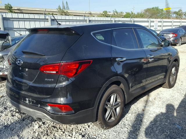 5XYZT3LB4JG540993 - 2018 HYUNDAI SANTA FE S BLACK photo 4