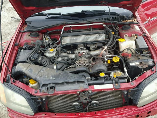 4S4BT63CX55104753 - 2005 SUBARU BAJA TURBO RED photo 7