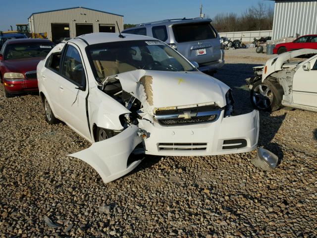 KL1TD5DE6AB125635 - 2010 CHEVROLET AVEO LS WHITE photo 1