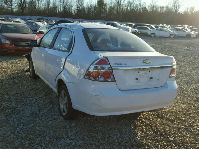 KL1TD5DE6AB125635 - 2010 CHEVROLET AVEO LS WHITE photo 3