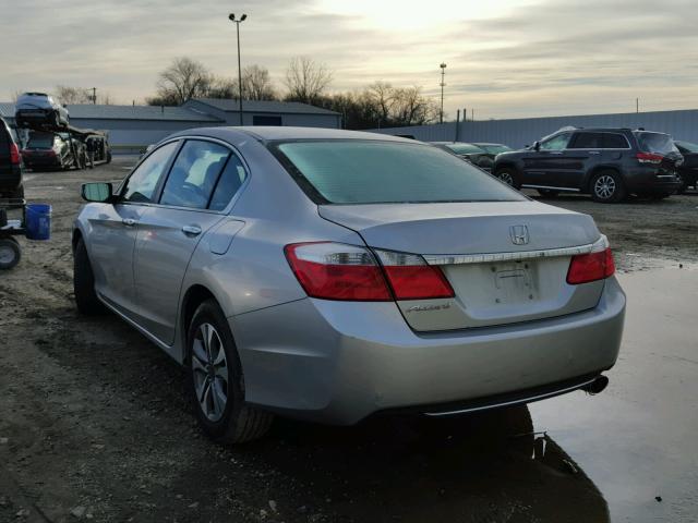 1HGCR2F39EA126974 - 2014 HONDA ACCORD LX SILVER photo 3