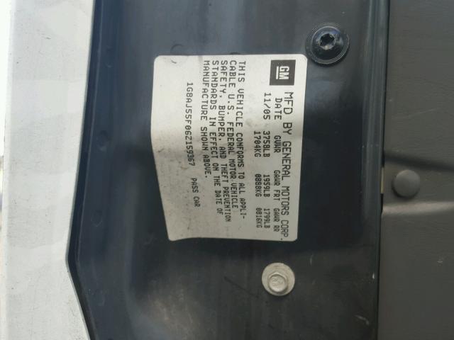 1G8AJ55F06Z159367 - 2006 SATURN ION LEVEL YELLOW photo 10