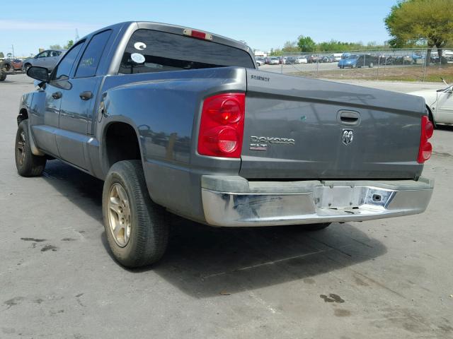 1D7HE48K66S533796 - 2006 DODGE DAKOTA QUA GRAY photo 3