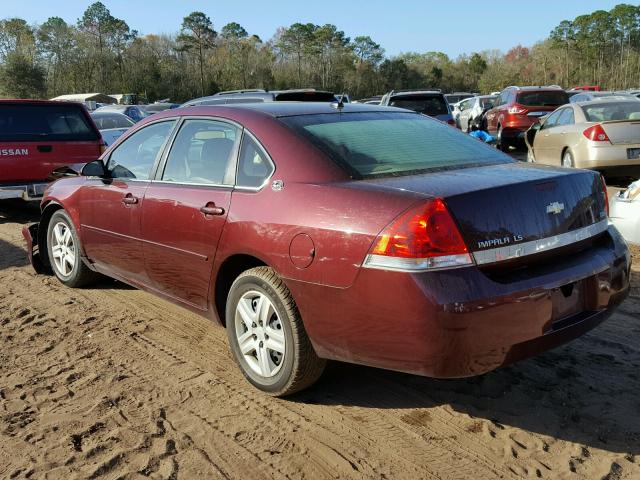 2G1WB58K679213633 - 2007 CHEVROLET IMPALA LS BURGUNDY photo 3