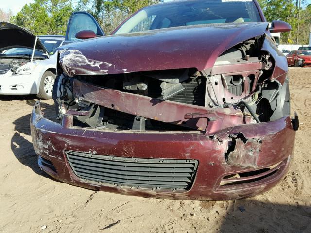 2G1WB58K679213633 - 2007 CHEVROLET IMPALA LS BURGUNDY photo 9