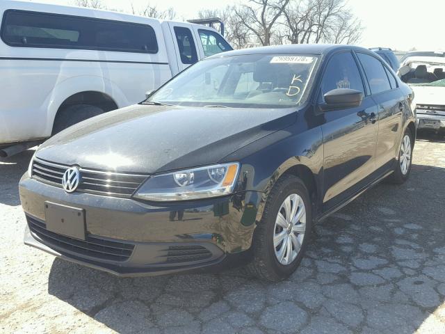 3VW2K7AJ8DM265767 - 2013 VOLKSWAGEN JETTA BASE შავი ფოტო 2
