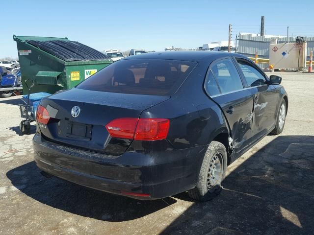 3VW2K7AJ8DM265767 - 2013 VOLKSWAGEN JETTA BASE შავი ფოტო 4