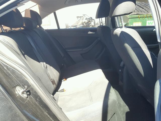 3VW2K7AJ8DM265767 - 2013 VOLKSWAGEN JETTA BASE შავი ფოტო 6