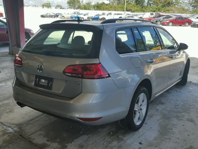 3VWCA7AU8FM507235 - 2015 VOLKSWAGEN GOLF SPORT GRAY photo 4