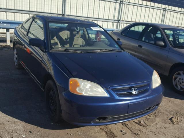 1HGEM22991L076500 - 2001 HONDA CIVIC SI BLUE photo 1