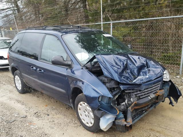 1C4GJ45383B187387 - 2003 CHRYSLER VOYAGER LX BLUE photo 1