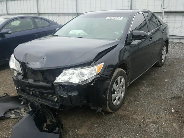 4T1BF1FK4EU410544 - 2014 TOYOTA CAMRY L BLACK photo 2