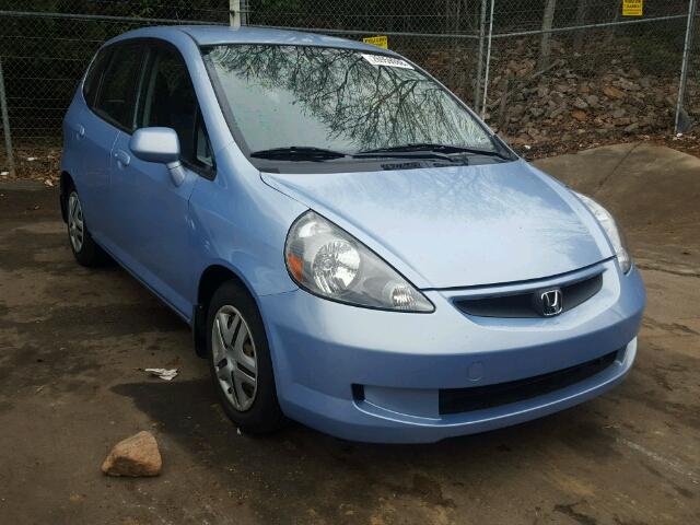 JHMGD38468S019646 - 2008 HONDA FIT BLUE photo 1