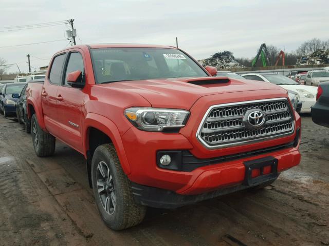 5TFCZ5AN3GX018178 - 2016 TOYOTA TACOMA DOU ORANGE photo 1