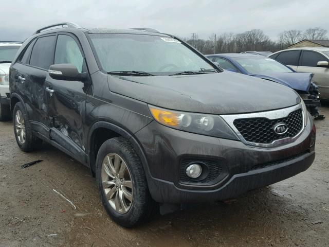 5XYKUDA23BG101387 - 2011 KIA SORENTO EX BROWN photo 1