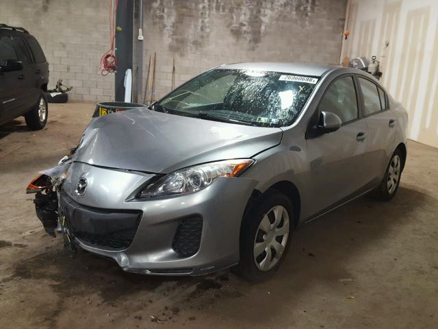 JM1BL1UG2C1562980 - 2012 MAZDA 3 I GRAY photo 2