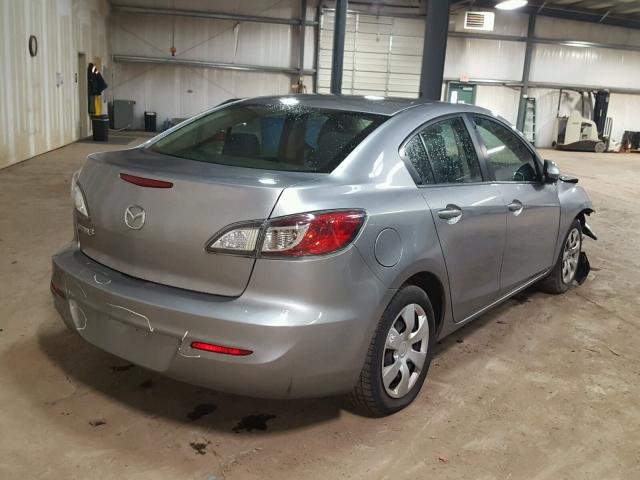 JM1BL1UG2C1562980 - 2012 MAZDA 3 I GRAY photo 4