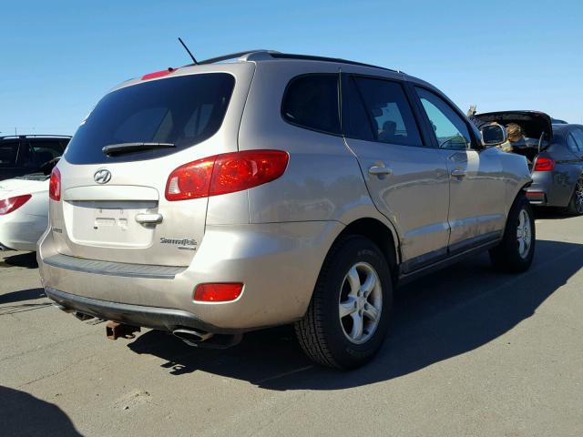 5NMSG73D57H046137 - 2007 HYUNDAI SANTA FE G GOLD photo 4